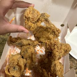 Popeyes Louisiana Kitchen - Chicken super small, will not be going back to this location.