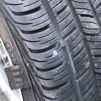 Goodyear Auto Service - So the trick is, they get you to bring the car in for free tire repair then they cut your tire and try to get you to buy a new one. - Tires Near Me - Atlanta, Georgia Goodyear Auto Service - So the trick is, they get you to bring the car in for free tire repair then they cut your tire and try to get you to buy a new one. - Tires Near Me - Atlanta, Georgia