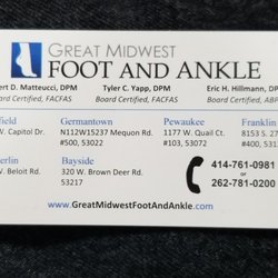 Robert Matteucci, DPM - I could not have asked for a better doctor. Dr. Robert Matteucci is a god send. He was able to identify and correct my feet problems!
