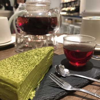 La Floraison - Matcha crepe cake - Desserts Near Me - Sydney, NSW La Floraison - Matcha crepe cake - Desserts Near Me - Sydney, NSW