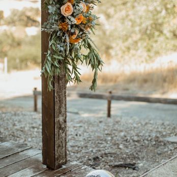 Classy Creations by Tisha - Look at the gorgeous textures and colors on this wedding installation!  : Natalie Walker Photography : The Highlands Estate - Florists Near Me - Santa Rosa, California
