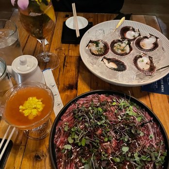 Sandfish - Wagyu beef carpaccio, scallops - Sushi Bars Near Me - Palm Springs, California