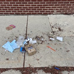 The garbage the drivers leave I. The street every night.