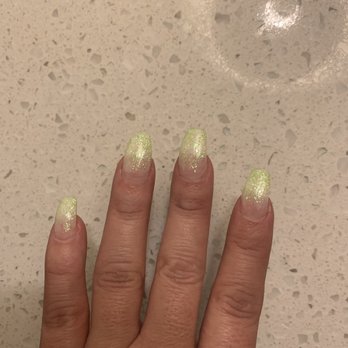Vanity Nails & Spa - Whit Dip powder with green glitter - Nail Salons Near Me - Las Vegas, Nevada Vanity Nails & Spa - Whit Dip powder with green glitter - Nail Salons Near Me - Las Vegas, Nevada