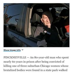 Pinckneyville Correctional Illinois Department of Corrections - Chester Weger being freed/exonerated after serving 59 yes for the alleged infamous Starved Rock Murders