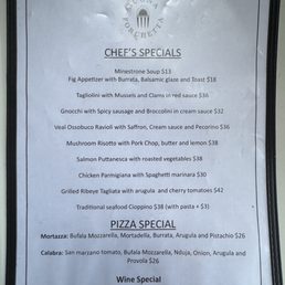 Chef's specials Chef's specials