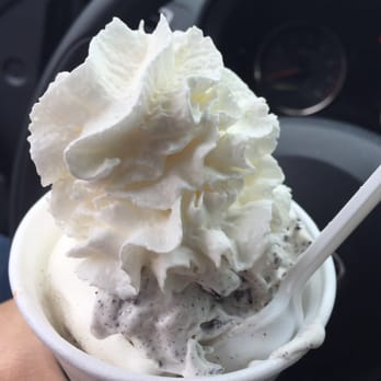 Jim's Tastee Freez - Oreo cookie tornado with whipped cream. - Ice Cream & Frozen Yogurt Near Me - Delmar, New York Jim's Tastee Freez - Oreo cookie tornado with whipped cream. - Ice Cream & Frozen Yogurt Near Me - Delmar, New York
