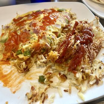 Triple A Cafe - Western Omelette-Cholula and Ketchup - Breakfast & Brunch Near Me - Carrollton, Texas Triple A Cafe - Western Omelette-Cholula and Ketchup - Breakfast & Brunch Near Me - Carrollton, Texas