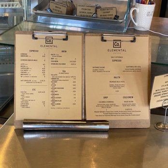 Elemental Coffee - Menu - Coffee & Tea Near Me - Oklahoma City, Oklahoma