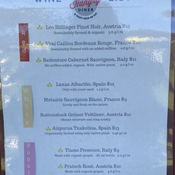The Hungry Diner - Wine list - New American Near Me - Walpole, New Hampshire