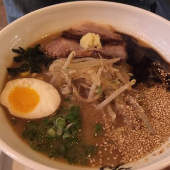 Ganko Ittetsu Ramen - Miso ramen with black garlic oil - Ramen Near Me - Brookline, Massachusetts