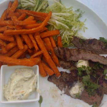 Vintner Grill - Skirt Steak with sweet potato fries - New American Near Me - Las Vegas, Nevada