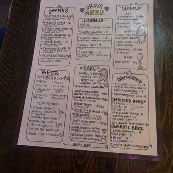 Sayonara - Drink menu- *lychee ume highball was my fav* - Bars Near Me - Salt Lake City, Utah Sayonara - Drink menu- *lychee ume highball was my fav* - Bars Near Me - Salt Lake City, Utah