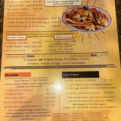 Brunch menu