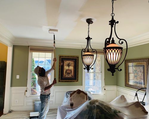 Kitchen and Dining Area Painting Services - At Squared Away Painting, we understand that the kitchen and dining area are the heart of your home. These spaces deserve to look their best, whether you're preparing a meal or hosting friends and family. Our kitchen and dining area painting services are designed to transform these key spaces with a fresh, vibrant look that suits your style.
We specialize in:
Kitchen Cabinet Painting & Refinishing: Give your cabinets a new life with a smooth, modern finish or a classic, timeless look.
Wall Painting: From light and airy tones to bold, dramatic colors, we help set the perfect ambiance for cooking and dining.
Trim and Molding Painting: Accent your space with expertly painted baseboards, crown molding, and other architectural details.
Ceiling Painting: Freshen up your ceiling for a clean and polished look throughout the room.
Dining Room Touch-ups: Whether you're going for a contemporary, rustic, or traditional vibe, our painting services enhance your dining area’s charm.
With our attention to detail and professional approach, Squared Away Painting guarantees high-quality results that will brighten your kitchen and dining spaces for years to come. Let us help make your home feel brand new!
Contact Squared Away Painting today to schedule your kitchen and dining area painting services! Kitchen and Dining Area Painting Services - At Squared Away Painting, we understand that the kitchen and dining area are the heart of your home. These spaces deserve to look their best, whether you're preparing a meal or hosting friends and family. Our kitchen and dining area painting services are designed to transform these key spaces with a fresh, vibrant look that suits your style.
We specialize in:
Kitchen Cabinet Painting & Refinishing: Give your cabinets a new life with a smooth, modern finish or a classic, timeless look.
Wall Painting: From light and airy tones to bold, dramatic colors, we help set the perfect ambiance for cooking and dining.
Trim and Molding Painting: Accent your space with expertly painted baseboards, crown molding, and other architectural details.
Ceiling Painting: Freshen up your ceiling for a clean and polished look throughout the room.
Dining Room Touch-ups: Whether you're going for a contemporary, rustic, or traditional vibe, our painting services enhance your dining area’s charm.
With our attention to detail and professional approach, Squared Away Painting guarantees high-quality results that will brighten your kitchen and dining spaces for years to come. Let us help make your home feel brand new!
Contact Squared Away Painting today to schedule your kitchen and dining area painting services!