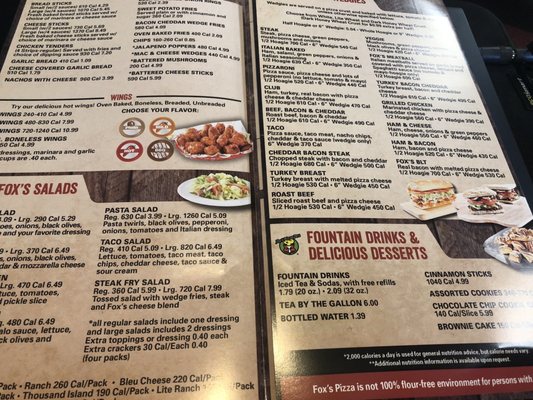 Menu photo 2 Fox's Pizza Den Clinton, MS