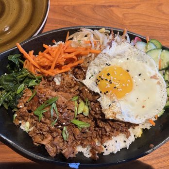 Lazy Dog Restaurant & Bar - Korean Ribeye Bibimbap* - New American Near Me - Corona, California Lazy Dog Restaurant & Bar - Korean Ribeye Bibimbap* - New American Near Me - Corona, California