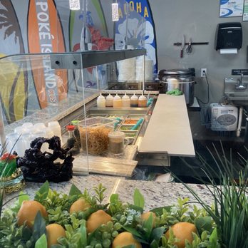Poké Island Plus - The line up of bowl choices. - Vietnamese Near Me - Oldsmar, Florida