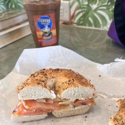Coffee Madness - Sooooo good!!!!! Mexican Mocha Iced + Lox & Bagel