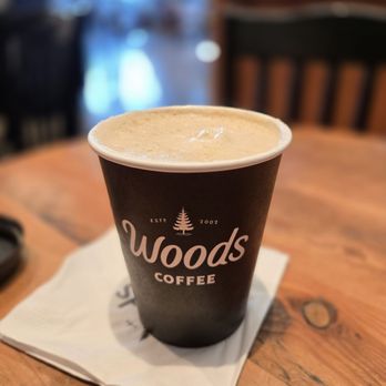 Woods Coffee - Vanilla Latte~ - Coffee & Tea Near Me - Bellevue, Washington Woods Coffee - Vanilla Latte~ - Coffee & Tea Near Me - Bellevue, Washington