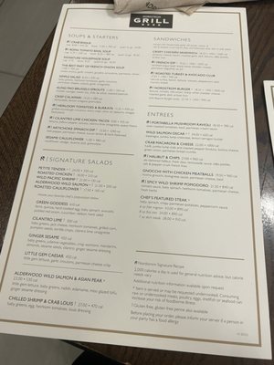 Menu photo 6 Nordstrom Grill Bellevue, WA