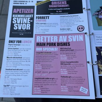 Den Glade Gris - Menu - 2022 - Gastropubs Near Me - Oslo, 03 Den Glade Gris - Menu - 2022 - Gastropubs Near Me - Oslo, 03
