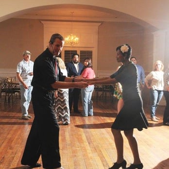 Swing Junction - Rob and Diane teaching the beginner's class at the Grand Opening March 1st   Photo credit- Caitlin's Creations - Dance Studios Near Me - New Braunfels, Texas
