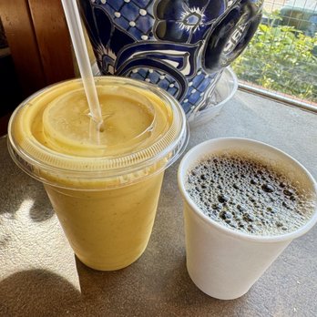 Mas Cafe - Mango Mojito Smoothie and 8 oz. Drip Coffee - Coffee & Tea Near Me - Seattle, Washington