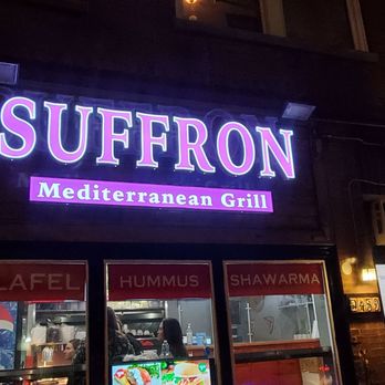 Suffron Cafe - Outside Sign - Mediterranean Near Me - Chicago, Illinois