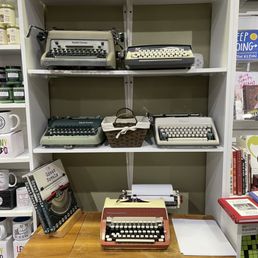 Collection of old typewriters. Collection of old typewriters.
