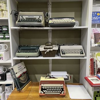 Inkwood Books - Collection of old typewriters. - Bookstores Near Me - Haddonfield, New Jersey Inkwood Books - Collection of old typewriters. - Bookstores Near Me - Haddonfield, New Jersey