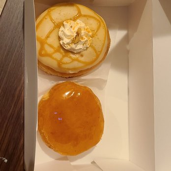 Crafted Donuts - Banana Creme and Creme Brulée - Donuts Near Me - Los Angeles, California Crafted Donuts - Banana Creme and Creme Brulée - Donuts Near Me - Los Angeles, California
