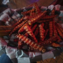 Jack Brown's - Sweet potato fries made by The Friar and blessed by The Pope
