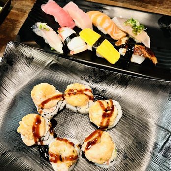 Zu Izakaya - Assorted nigiri & EBI MAYO ROLL - Asian Fusion Near Me - Tempe, Arizona Zu Izakaya - Assorted nigiri & EBI MAYO ROLL - Asian Fusion Near Me - Tempe, Arizona