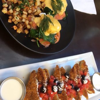 Blu Jam Cafe - Salmon Benedict, Crunchy French Toast - Breakfast & Brunch Near Me - Sherman Oaks, California Blu Jam Cafe - Salmon Benedict, Crunchy French Toast - Breakfast & Brunch Near Me - Sherman Oaks, California