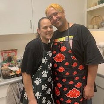 The Chinese Lady - My boyfriend Eric and myself at Lorraine's Cooking Class - Cooking Classes Near Me