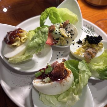 The Bourbon Gospel - deviled egg flight - Music Venues Near Me - Columbia, Tennessee The Bourbon Gospel - deviled egg flight - Music Venues Near Me - Columbia, Tennessee