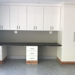 One side of the garage
