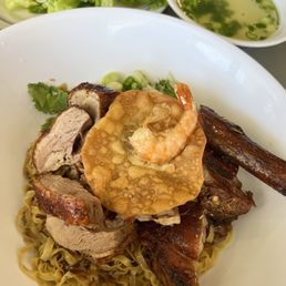 Egg noodles with duck Egg noodles with duck