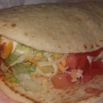 Taco Bell - GORDITA SUPREME (Beef) - Wheat Flour Tortilla, Lettuce, Tomato, Mozarella/Cheddar/Pepper Jack Cheese, Sour Cream, Seasoned Ground Beef. - Fast Food Near Me - San Diego, California Taco Bell - GORDITA SUPREME (Beef) - Wheat Flour Tortilla, Lettuce, Tomato, Mozarella/Cheddar/Pepper Jack Cheese, Sour Cream, Seasoned Ground Beef. - Fast Food Near Me - San Diego, California