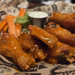 Downstairs - House buffalo sauces wings