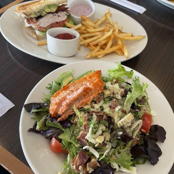 Ruscello at Nordstrom - This half a salmon cobb salad and roasted turkey sandwich. Even split, it's a lot - Mediterranean Near Me - Honolulu, Hawaii Ruscello at Nordstrom - This half a salmon cobb salad and roasted turkey sandwich. Even split, it's a lot - Mediterranean Near Me - Honolulu, Hawaii