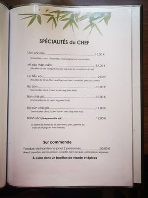 Menu photo 3 Mien tây Nantes, 44 Menu photo 3 Mien tây Nantes, 44