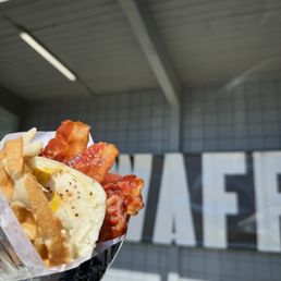 Outside Sign of Flavor Waffle
