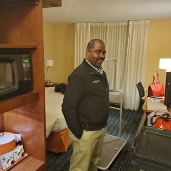 Fairfield by Marriott Inn & Suites DuBois - Handsome man in the foyer.  "Whatta man, whatta man, whatta mighty good man.... - Hotels Near Me - DuBois, Pennsylvania