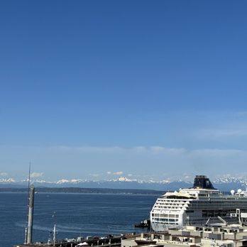 Pike Place Chowder - Get your food to go and find a table with this view! - Seafood Near Me - Seattle, Washington Pike Place Chowder - Get your food to go and find a table with this view! - Seafood Near Me - Seattle, Washington