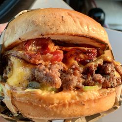 Boom Baam Foods - Halal Beef Bacon Burger