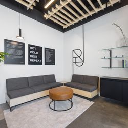 PLUNJ - Rest between rounds in our peaceful lounge. Designed for recovery, reflection, and repeating your contrast therapy cycle.