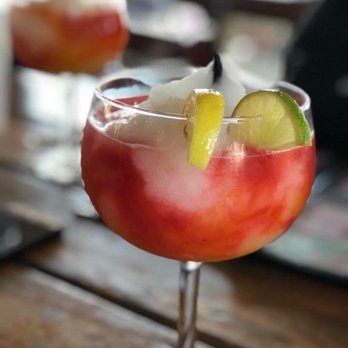 Red's Ice House - Reds margarita with mango layered at the bottom. Mix and bottoms up. - Seafood Near Me - Mount Pleasant, South Carolina Red's Ice House - Reds margarita with mango layered at the bottom. Mix and bottoms up. - Seafood Near Me - Mount Pleasant, South Carolina