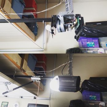 American Pro Garage Doors - Old vs New. Garage door opener replacement. - Garage Door Services Near Me - Cary, North Carolina American Pro Garage Doors - Old vs New. Garage door opener replacement. - Garage Door Services Near Me - Cary, North Carolina